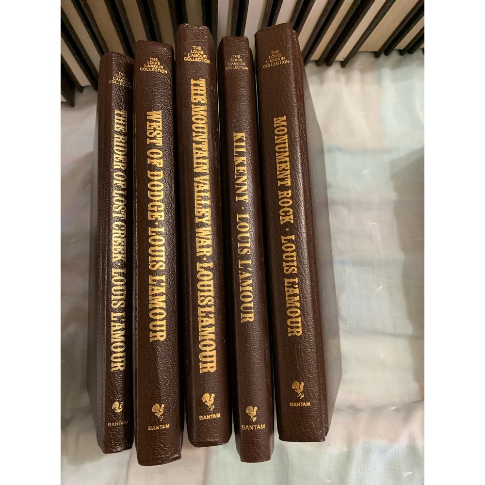 Louis L'Amour Kilkenny Leatherette Hardcover Book Lot Rare Vintage Western